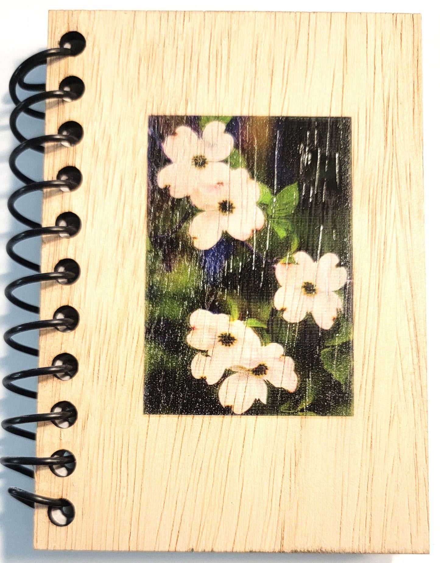 Tikal Wood Notebook - Dogwood Blooms