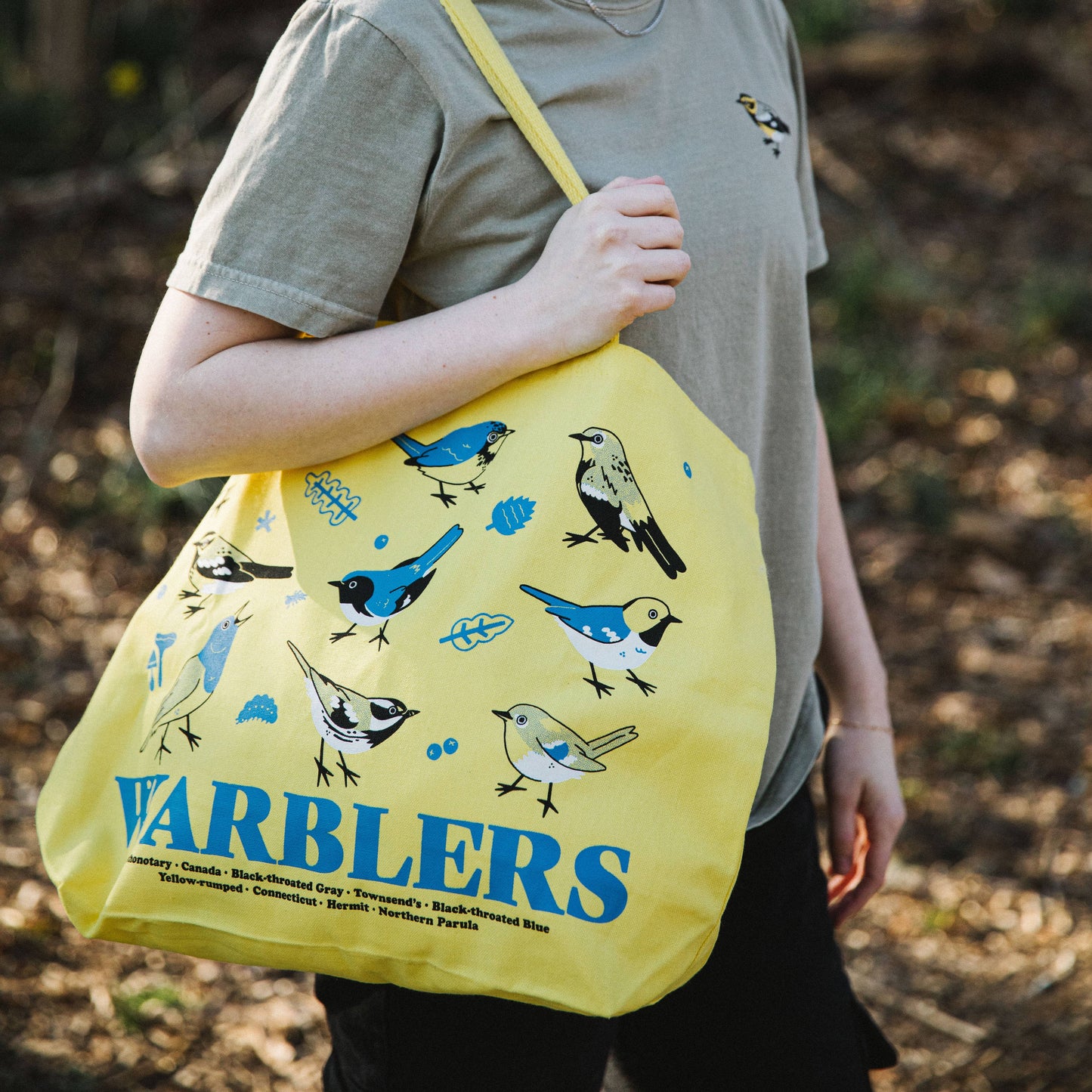 Tote Bag - Warblers Yellow Jumbo Tote