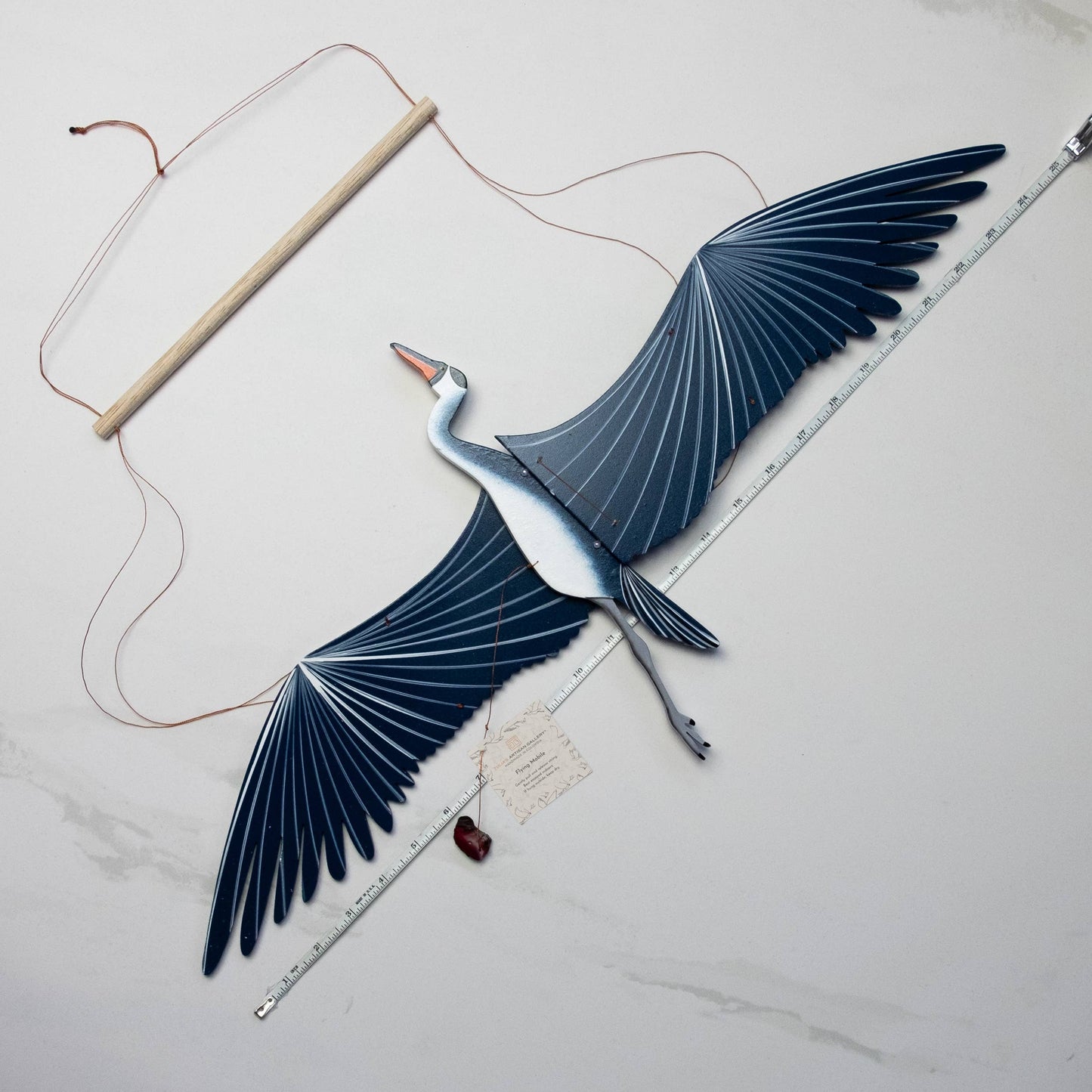 Flying Bird Mobile - Blue Heron