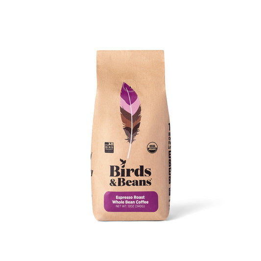 Bird-Friendly Coffee - Organic Kingbird - Espresso Roast  - Whole Bean