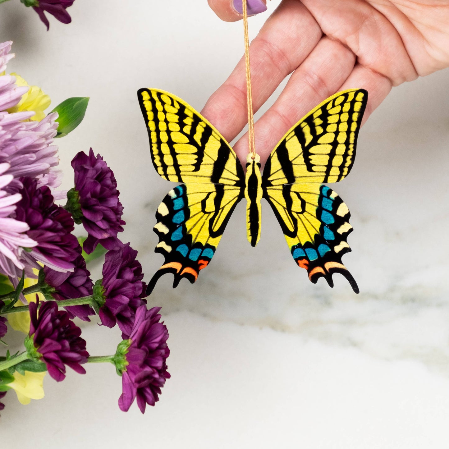 Greeting Card  - Tiger Swallowtail Butterfly Ornament + Notecard