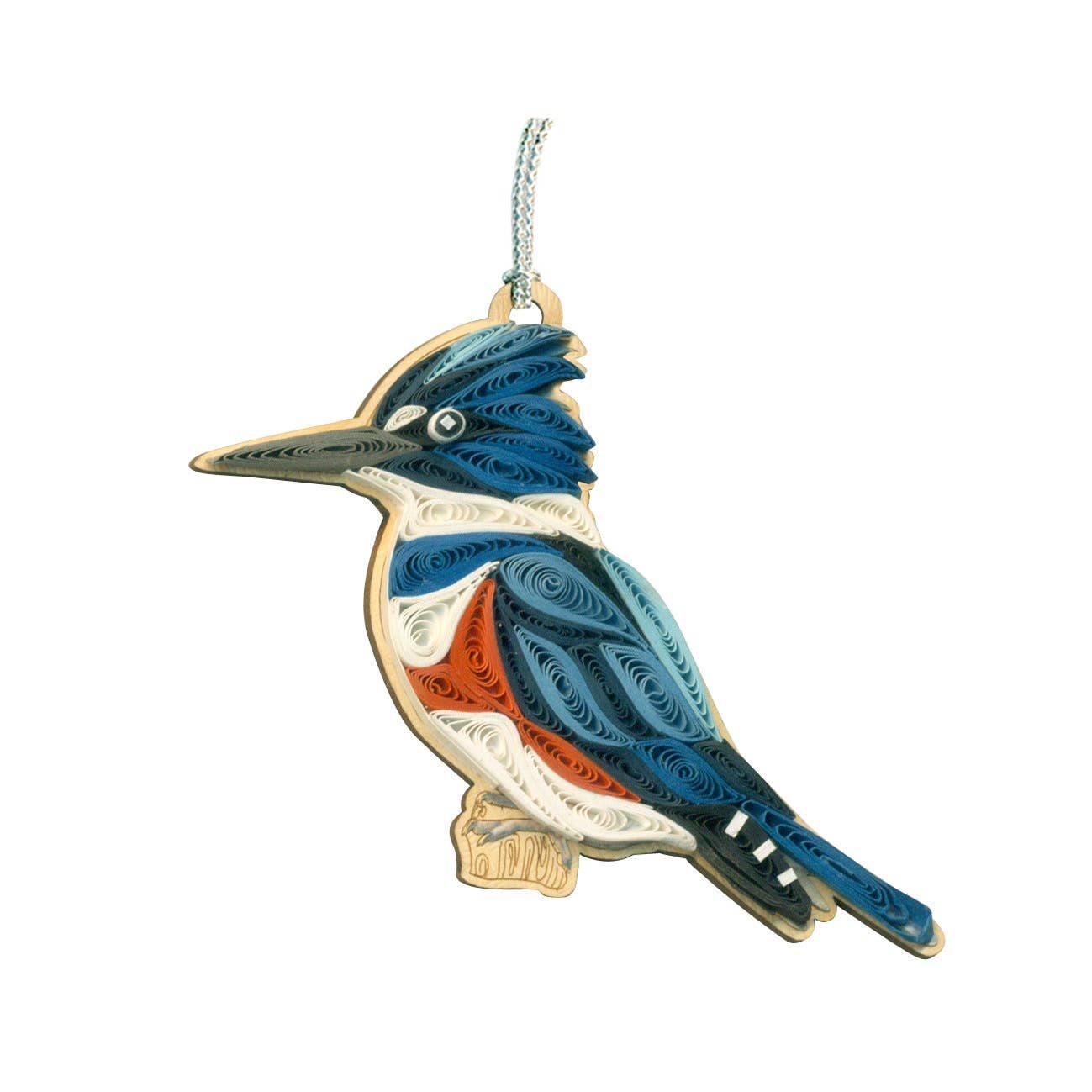 Ornament - Hand Quilled - Kingfisher