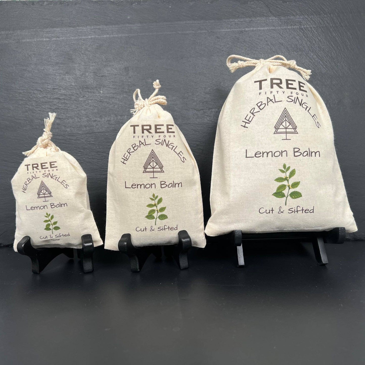 Loose Tea in Drawstring Sachet - Tree Fifty Four - Lemon Balm (3oz)