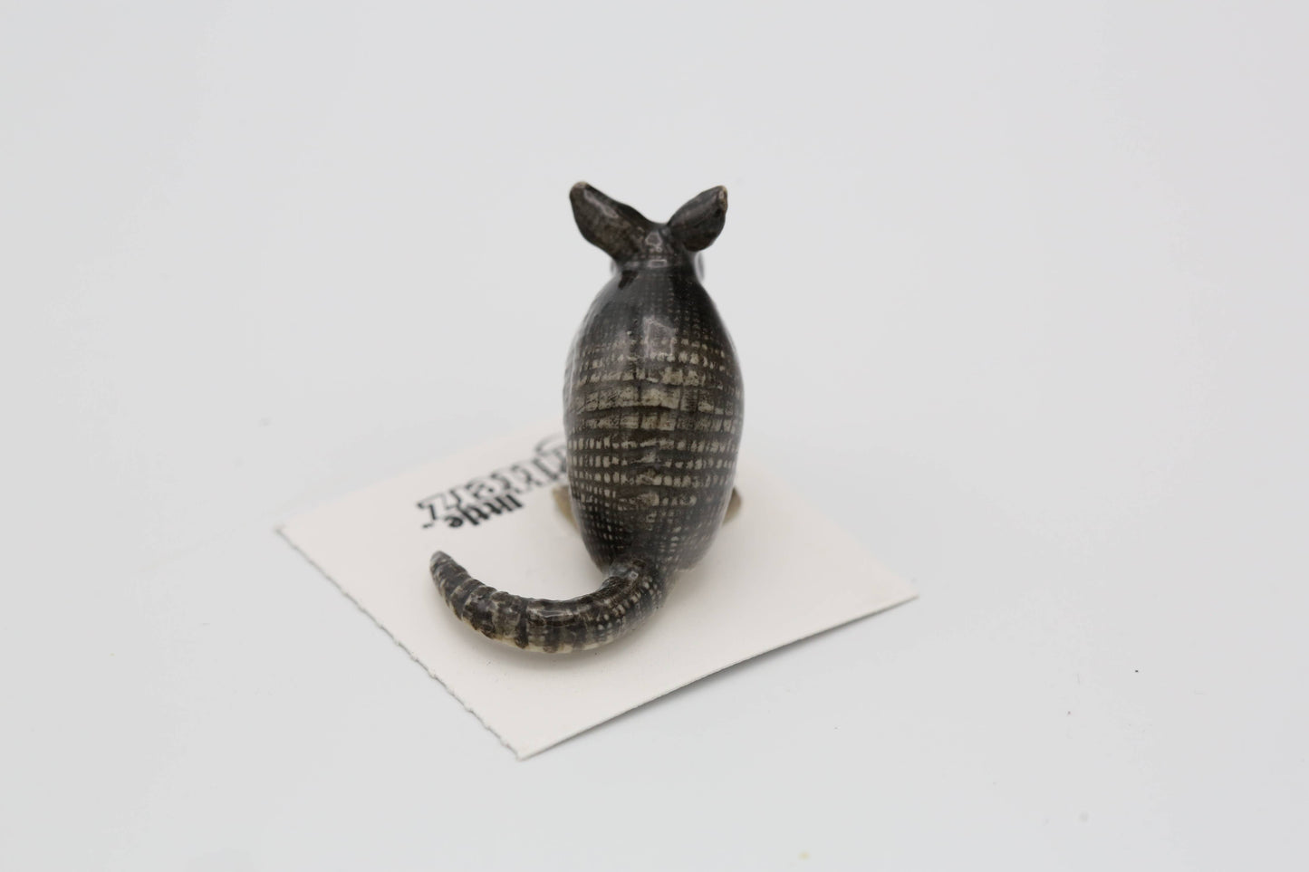 Little Critterz Porcelain Miniature - "Burrow" Armadillo