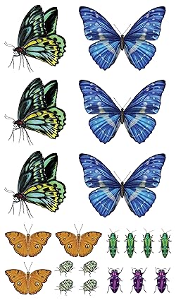 Temporary Tattoos - Fluttery, Friendly Tattoo Butterflies and Other Insects: 81 Temporary Tattoos That Teach (Paperback/Sticker Book)