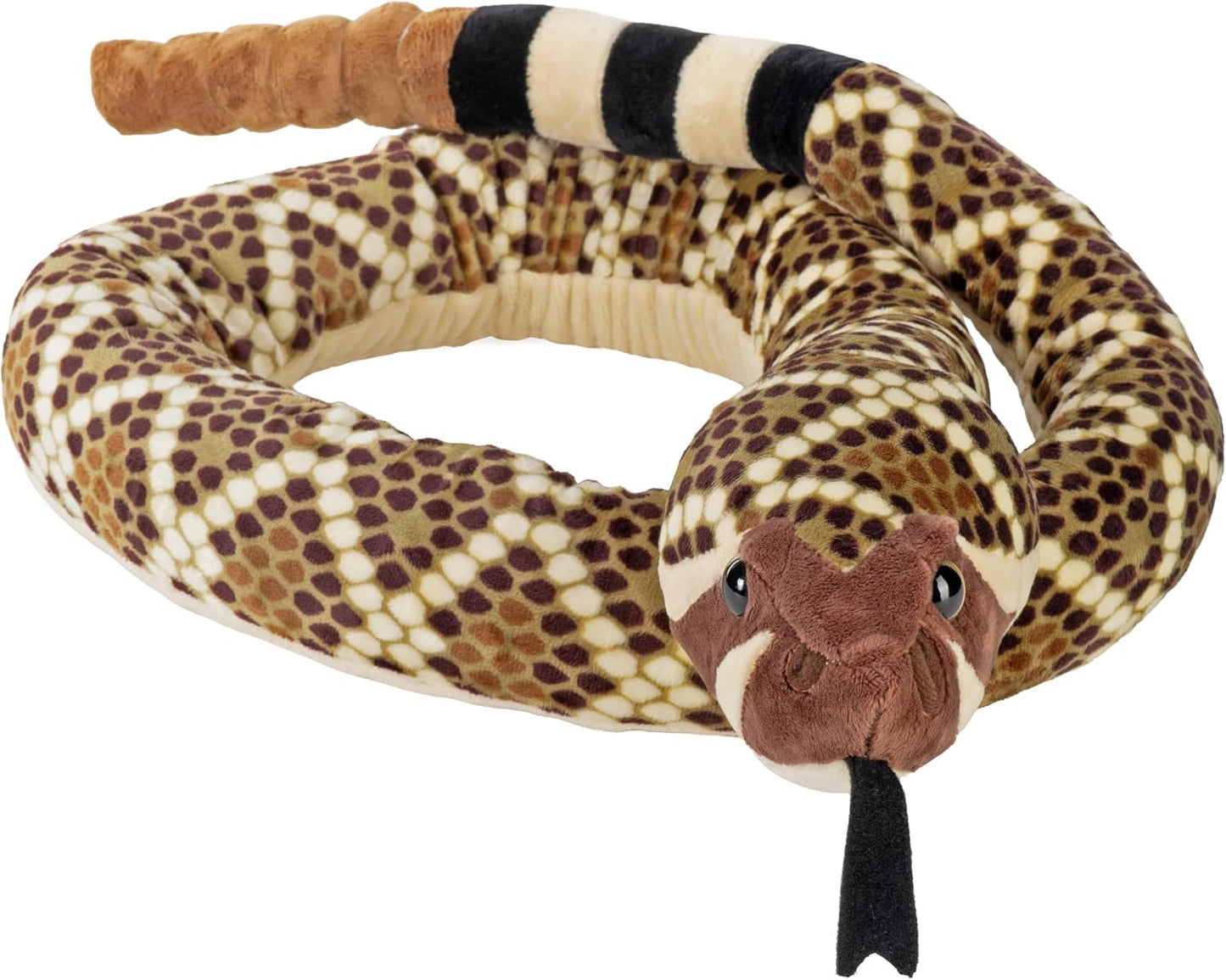 Plush Animal - Western Diamondback Rattlesnake with Rattle 70"