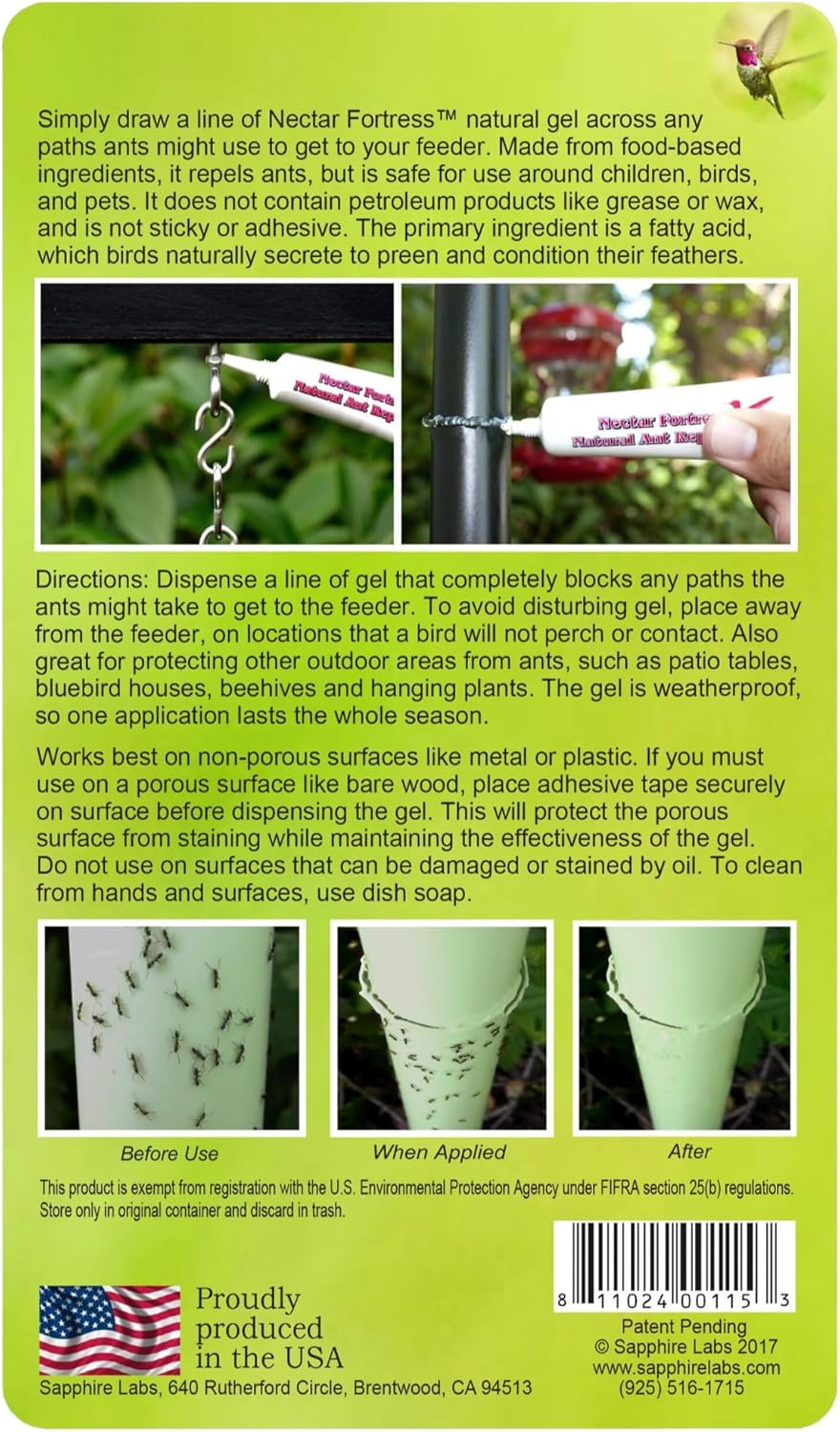 Birds - Nectar Fortress Natural Ant Repellant Twin Pack