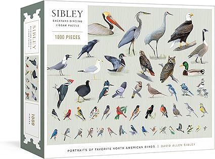 Puzzle - Sibley Backyard Birding Puzzle: 1000-Piece Jigsaw Puzzle with Portraits of Favorite North American Birds : Jigsaw Puzzles for Adults (1000 pieces)