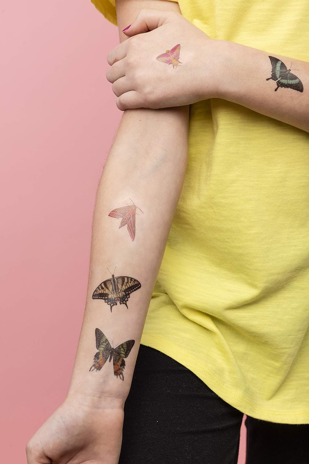 Temporary Tattoos - Fluttery, Friendly Tattoo Butterflies and Other Insects: 81 Temporary Tattoos That Teach (Paperback/Sticker Book)