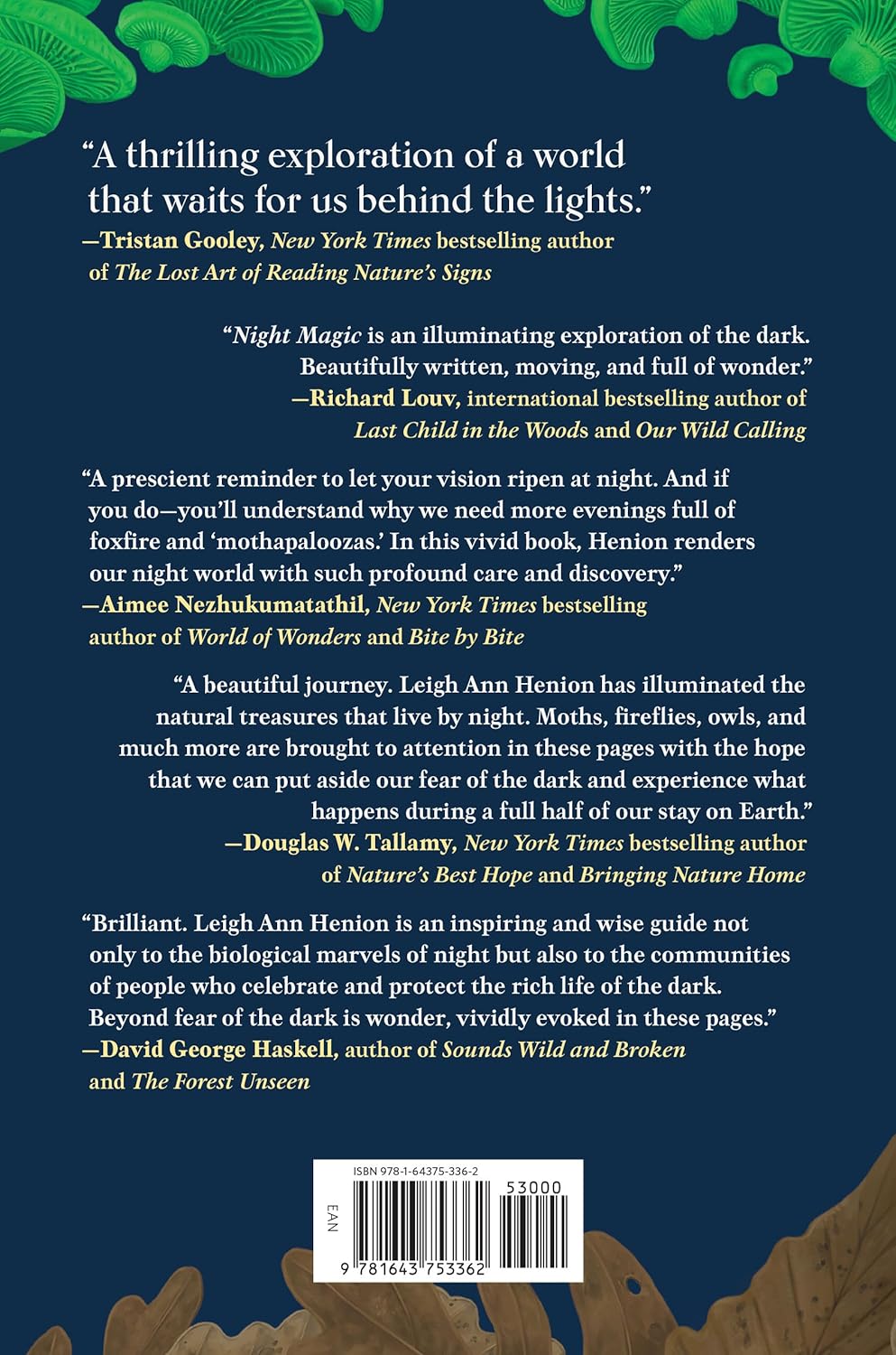 Book - Night Magic: Adventures Among Glowworms, Moon Gardens, and Other Marvels of the Dark by Leigh Ann Henion (Hardback)