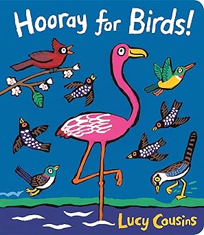 Book - Hooray for Birds! by Lucy Cousins (Board Book)