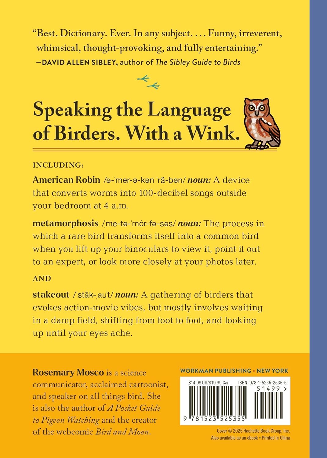 Book - The Birding Dictionary by Rosemary Mosco (Paperback)