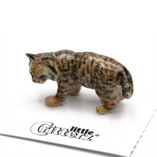 Little Critterz Porcelain Miniature - "Ember" Bobcat