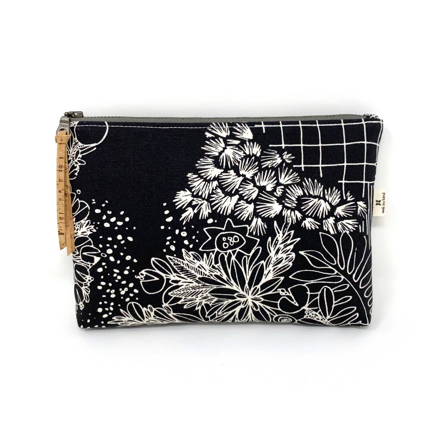 Pouch - Organic Slim Zip - Black Overgrowth