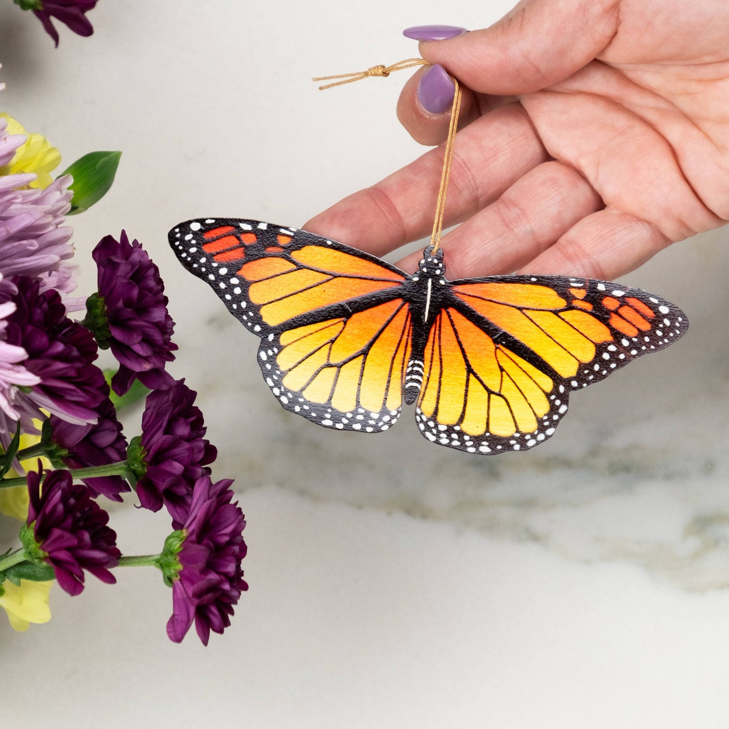 Greeting Card  - Monarch Butterfly Ornament + Notecard