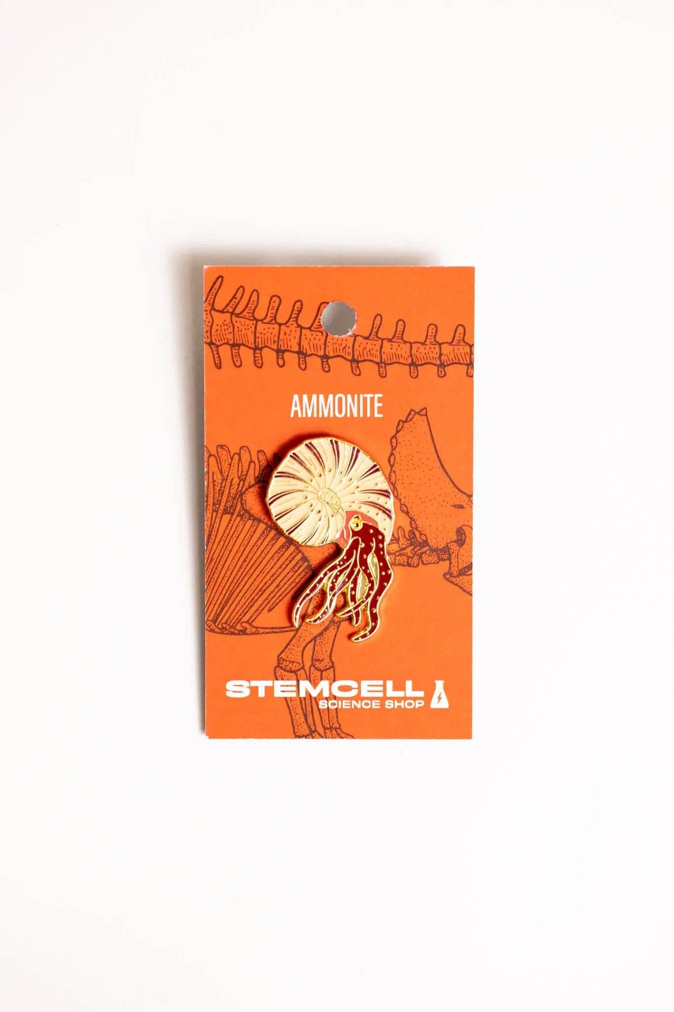 Pin - Ammonite Enamel Pin (Ammonoidea)