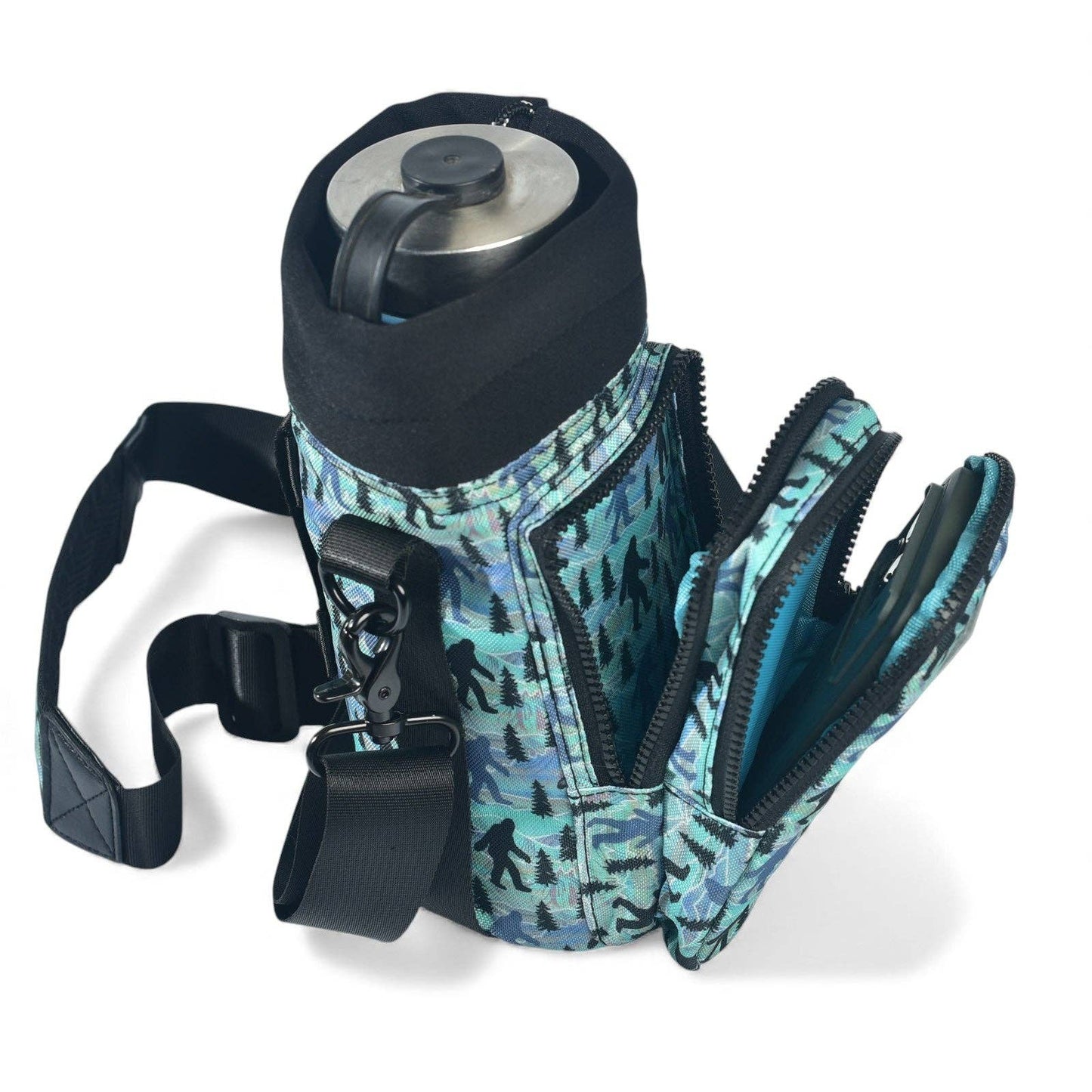 Water Bottle Carrier - Sasquatch Forest
