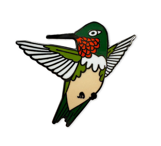 Pin - Ruby-throated Hummingbird Enamel Pin