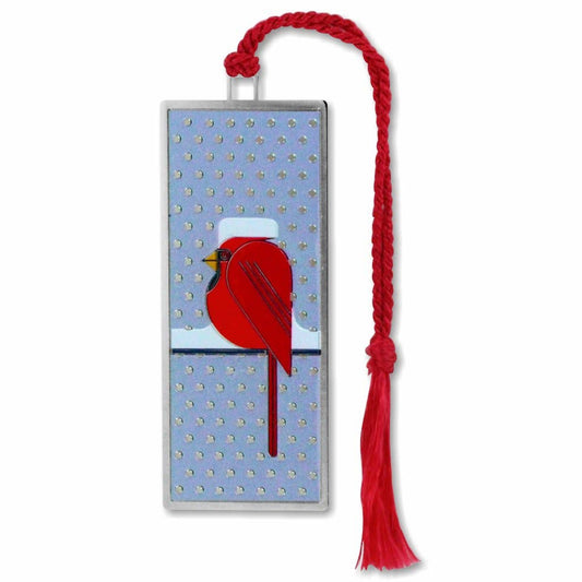 Bookmark - Charley Harper Cool Cardinal Metal Bookmark