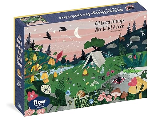 Puzzle - All Good Things Are Wild & Free by artist Valesca van Waveren (1000 pieces)