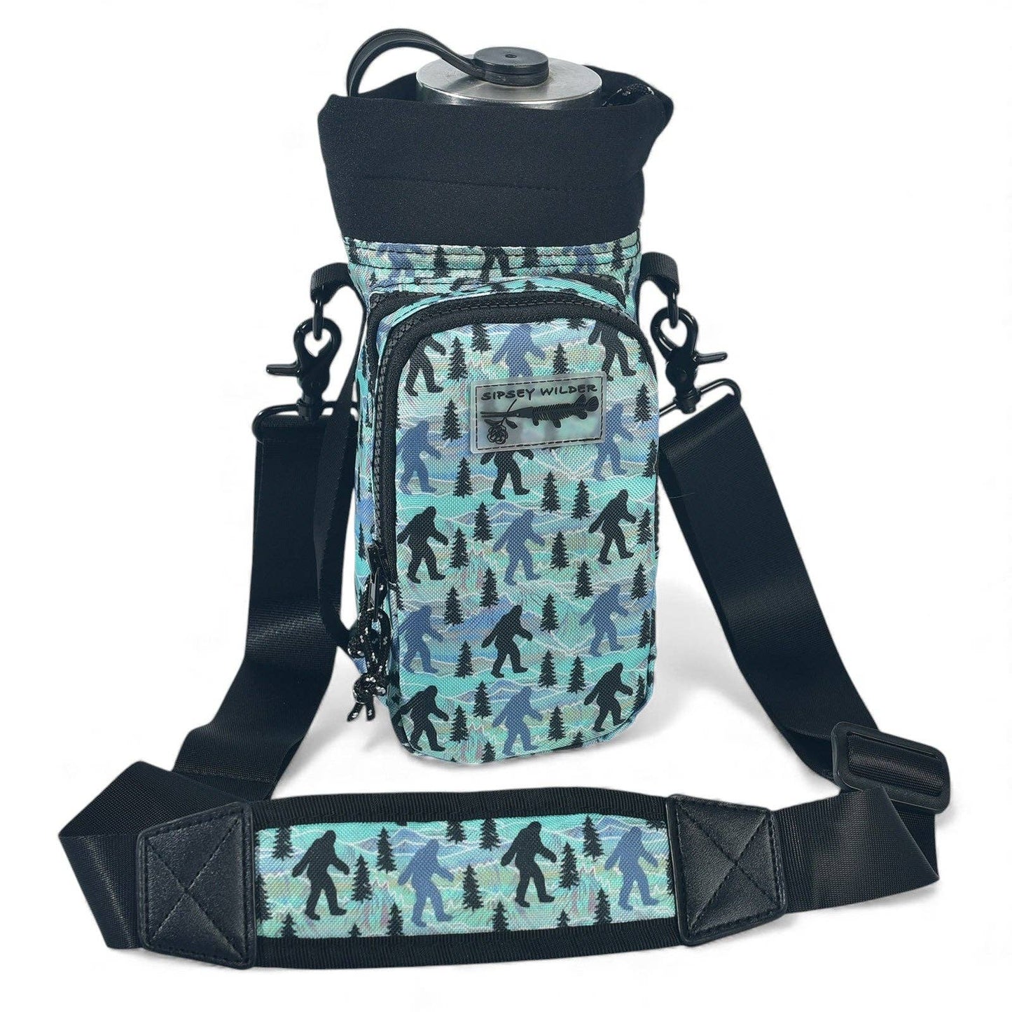 Water Bottle Carrier - Sasquatch Forest