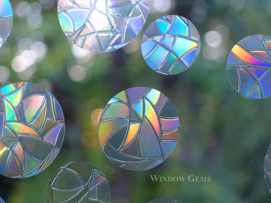Window Gems - Dots - Window Clings Bird Strike Prevention Decals