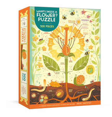 Puzzle - What's Inside A Flower? by Rachel Ignotofsky (500 pieces)