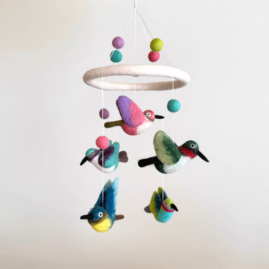 Felted Mobile - Hummingbirds