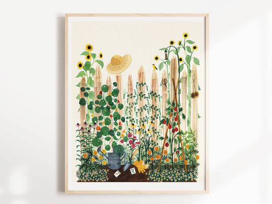 Unframed Art Print - "Mother's Garden" by Leana Fischer