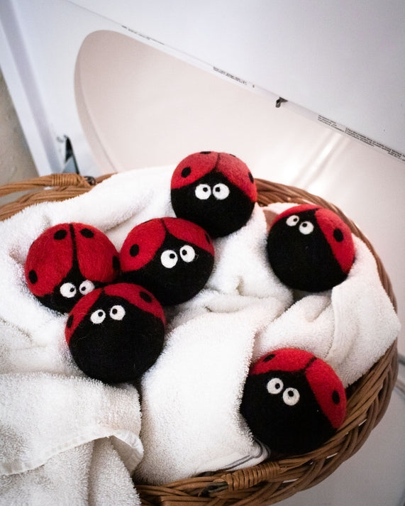 Eco-Laundry - Wool Dryer Ball - Ladybug