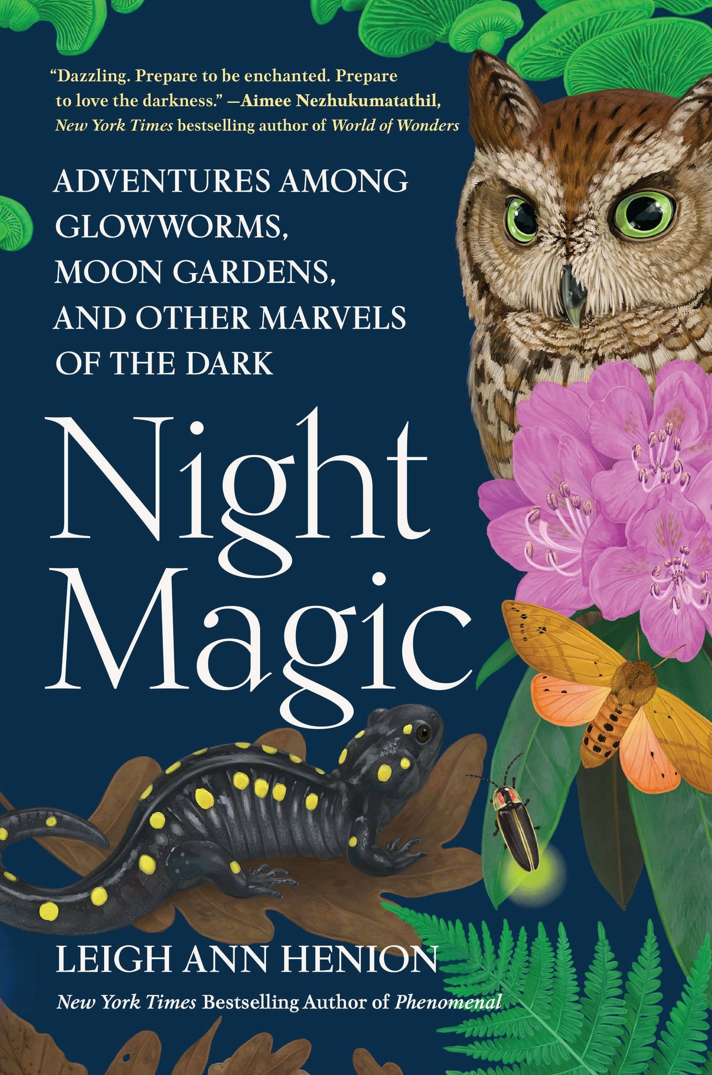 Book - Night Magic: Adventures Among Glowworms, Moon Gardens, and Other Marvels of the Dark by Leigh Ann Henion (Hardback)