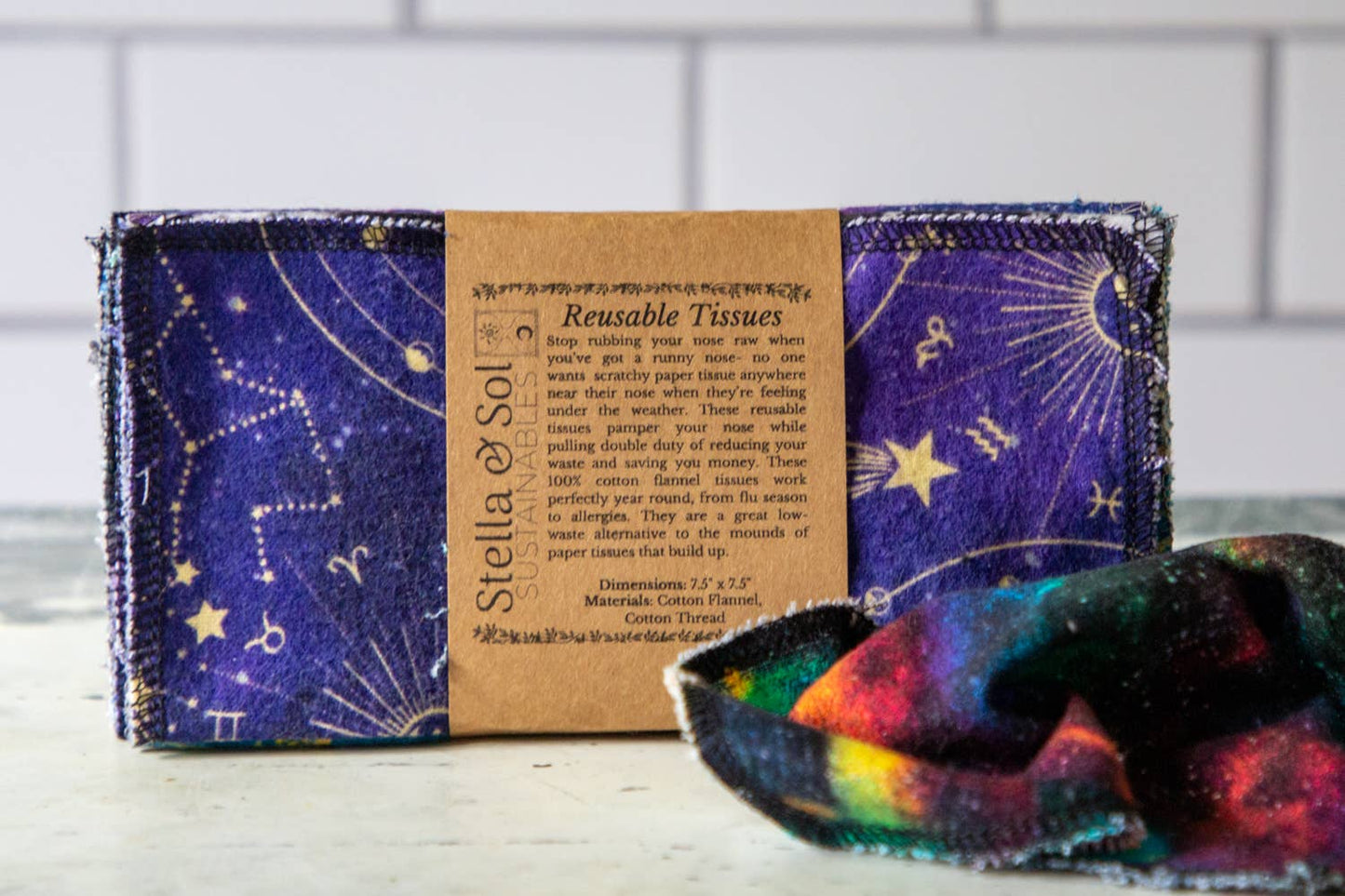 Washable Tissues - Space - Pack of 10