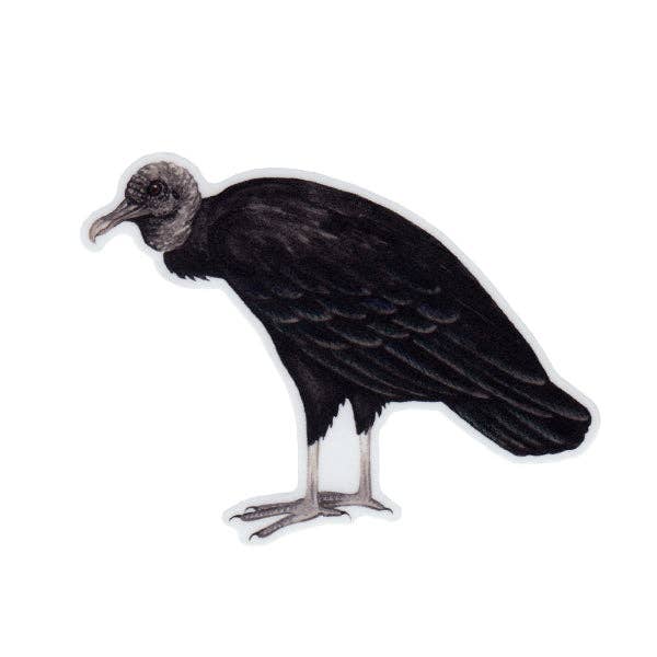 Sticker - Black Vulture (Hunched)