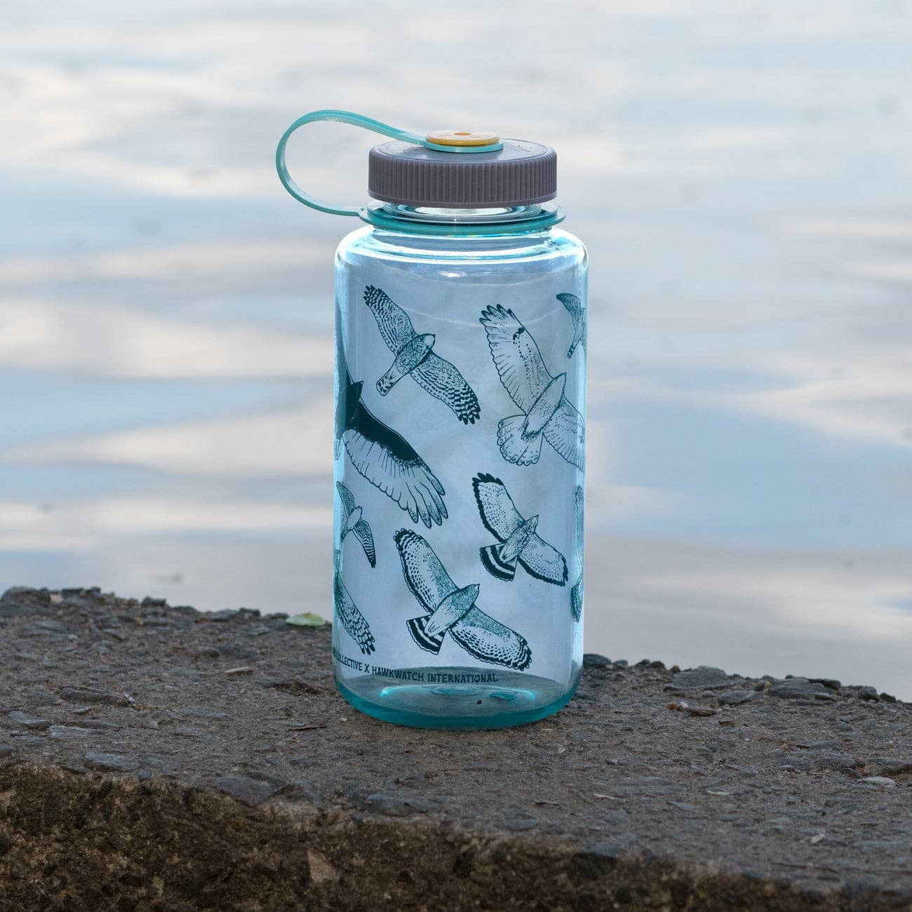 Water Bottle - Nalgene - Hawks in Flight