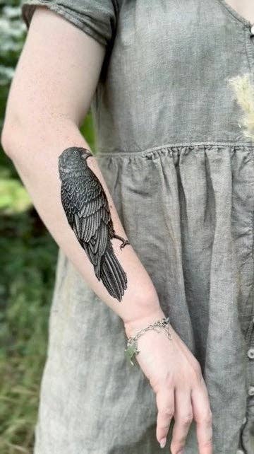 Temporary Tattoo - Raven (1 Pack)