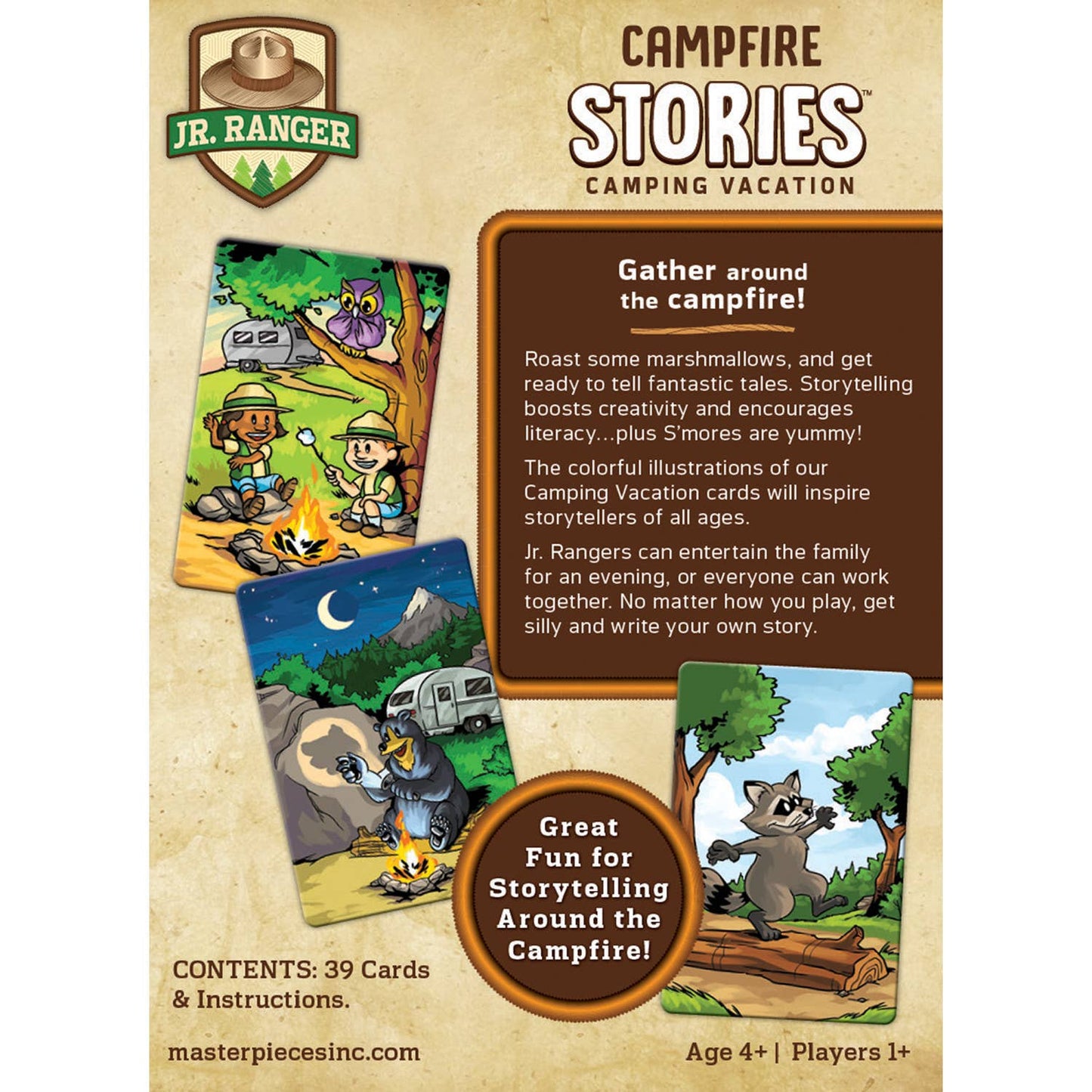 Kid Games - Junior Ranger -  Campfire Stories Card Game