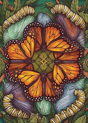 Puzzle - The Illustrated Bestiary: Monarch Butterfly (750 Pieces)