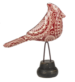 Shelf Sitter - Red Pattern Cardinal