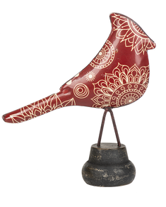 Shelf Sitter - Red Pattern Cardinal