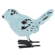 Decor - Rustic Iron Painted Mini Garden Birds (Choose color)