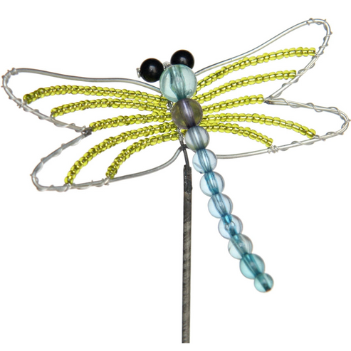 Beaded Art - Dragonfly Garden Stake