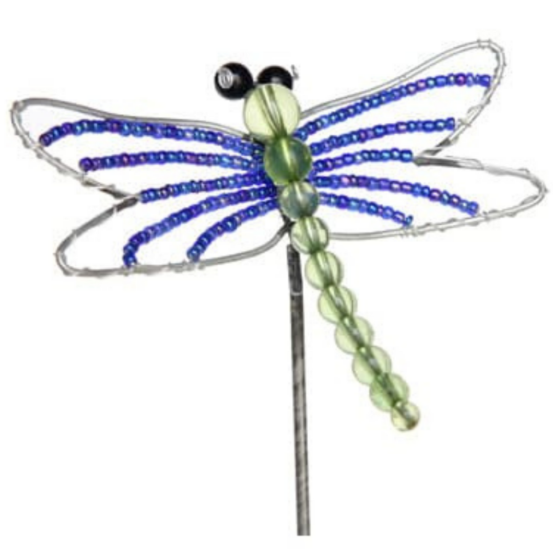 Beaded Art - Dragonfly Garden Stake