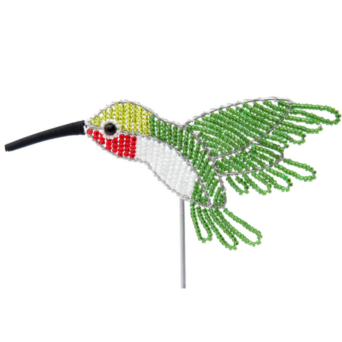 Beaded Art - Hummingbird Garden Stake