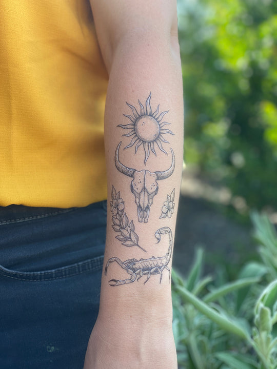 Temporary Tattoo - Sunlit South (1 pack)