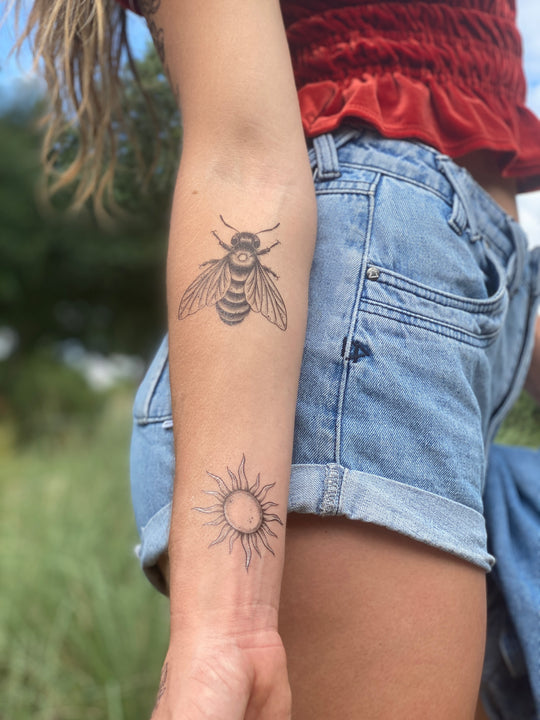 Temporary Tattoo - Big Bee (1 pack)