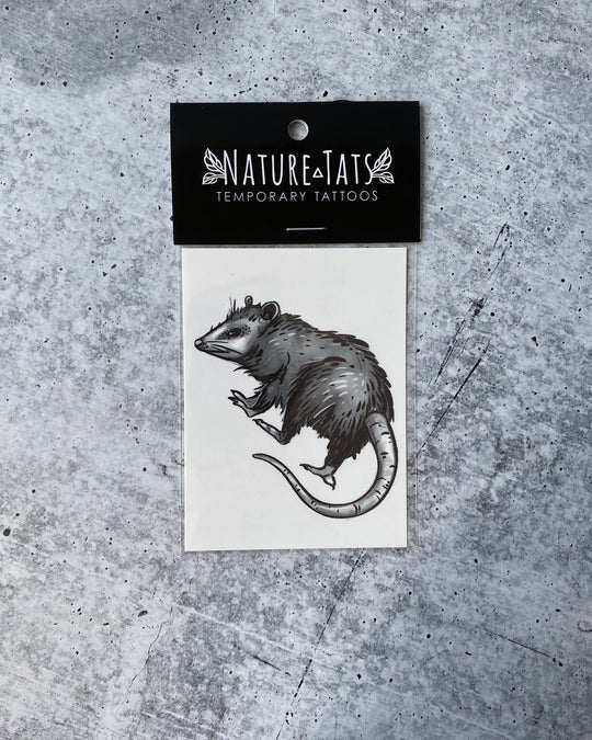 Temporary Tattoo - Opossum (1 pack)