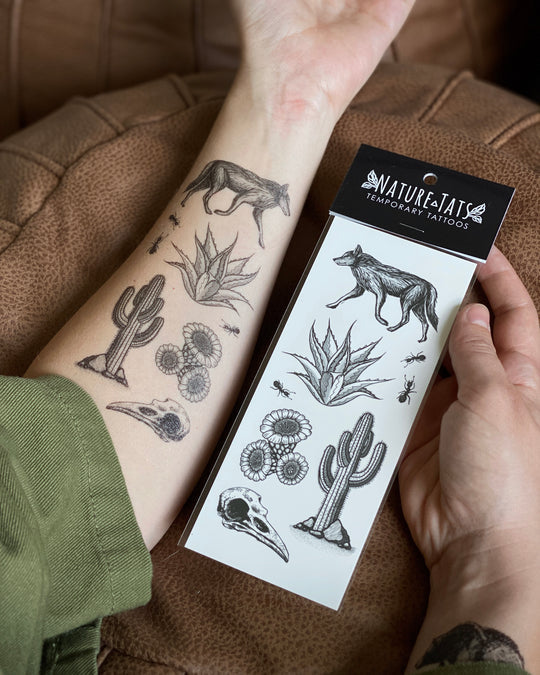 Temporary Tattoo - Desert Wild (1 pack)