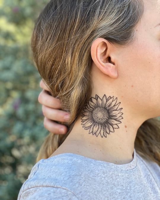 Temporary Tattoo - Sunflower (1 pack)