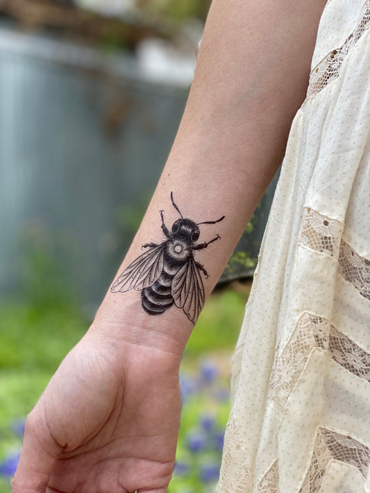 Temporary Tattoo - Big Bee (1 pack)