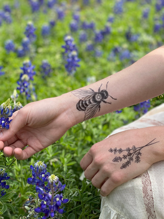 Temporary Tattoo - Big Bee (1 pack)